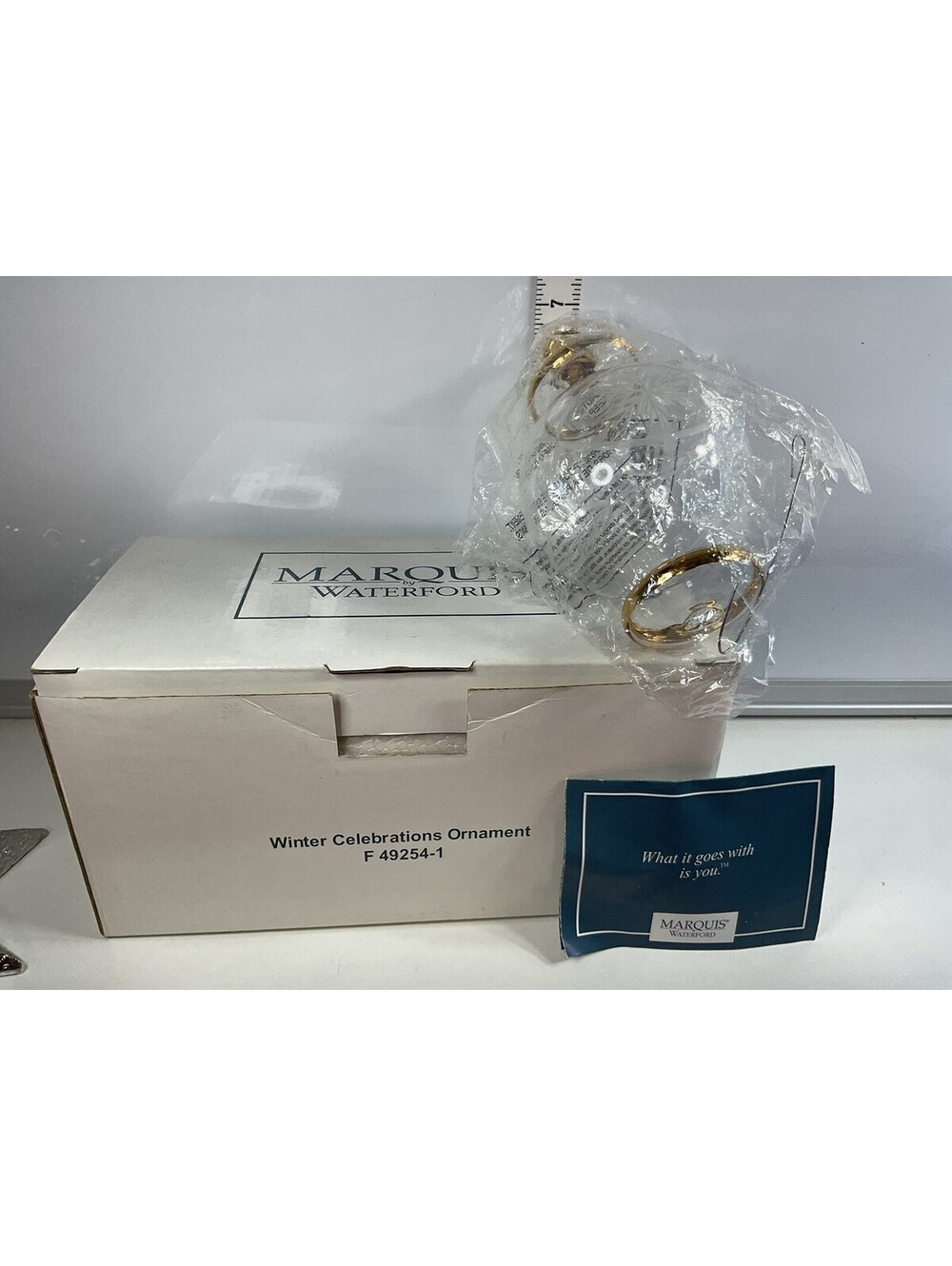 Waterford Winter Celebrations Etched Crystal Ornament NIB